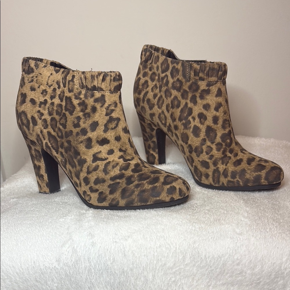 Leopard Print Ankle Booties